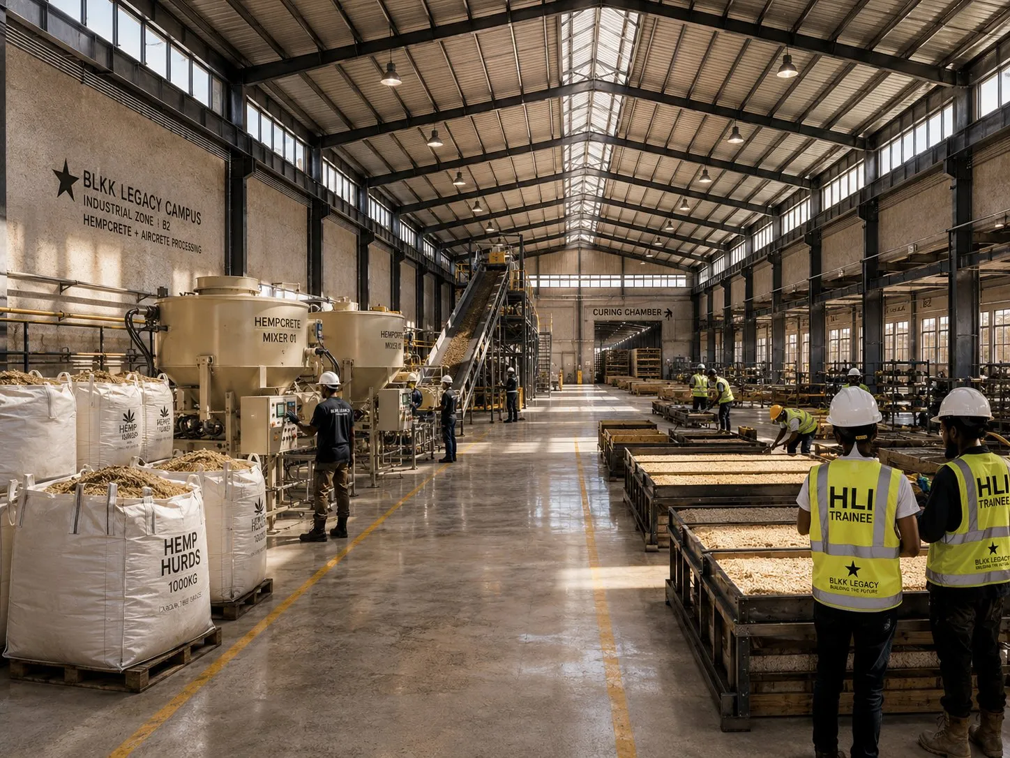 Concept rendering — Inside the manufactory