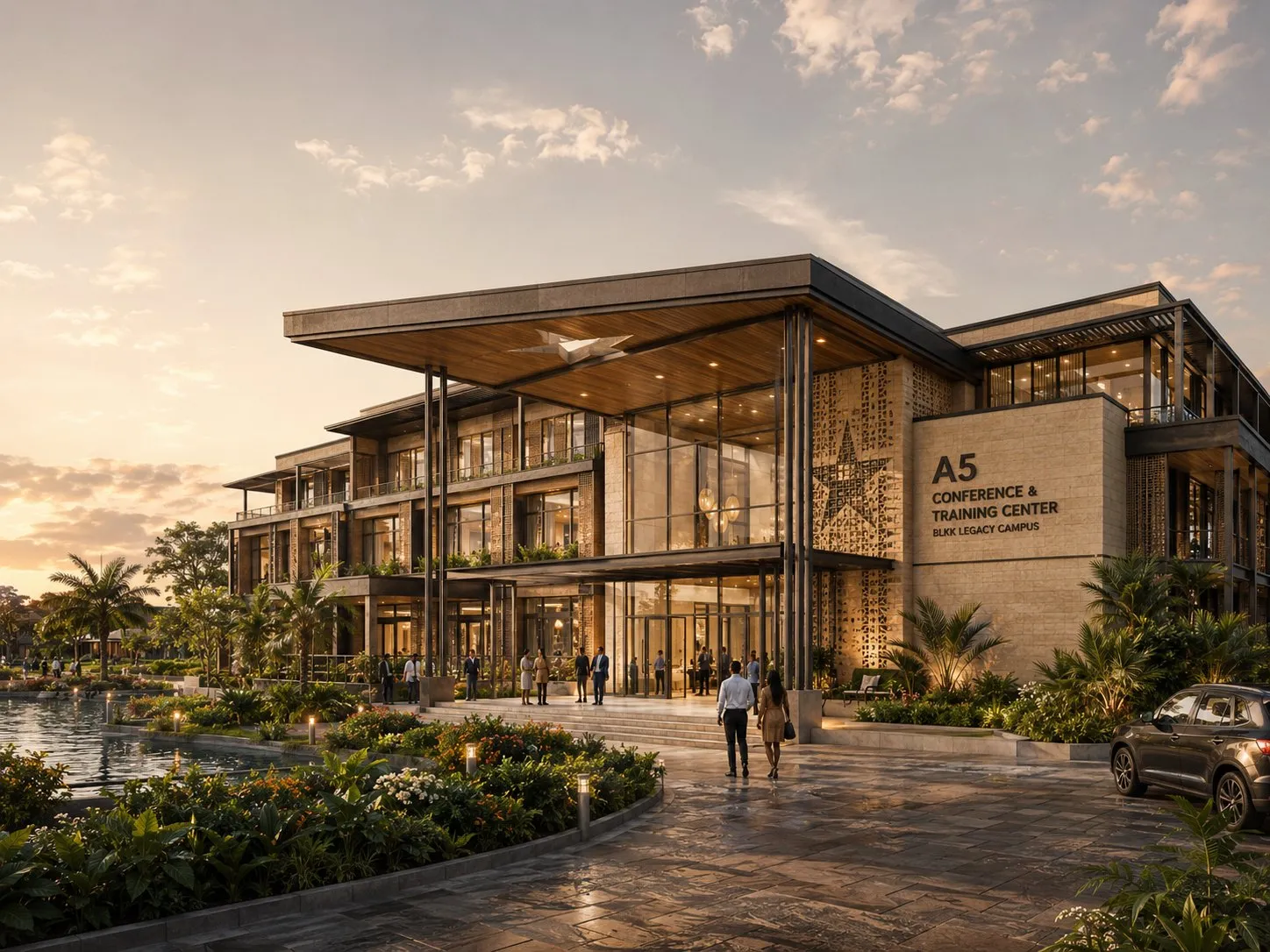 Concept rendering — A5 · Conference & Training Center